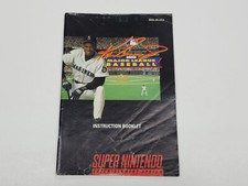 Ken Griffey Jr. Presents Major League SNES Super Nintendo Manual Only creases