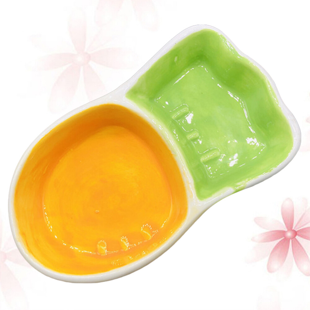 2 Pcs Hedgehog Supplies Ceramic Pet Bowl Pet Ceramic Feeder Guinea Pig