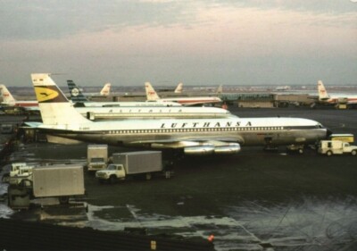 Lufthansa Boeing 707 D-ABOC @ New York JFK 1966 - postcard | eBay