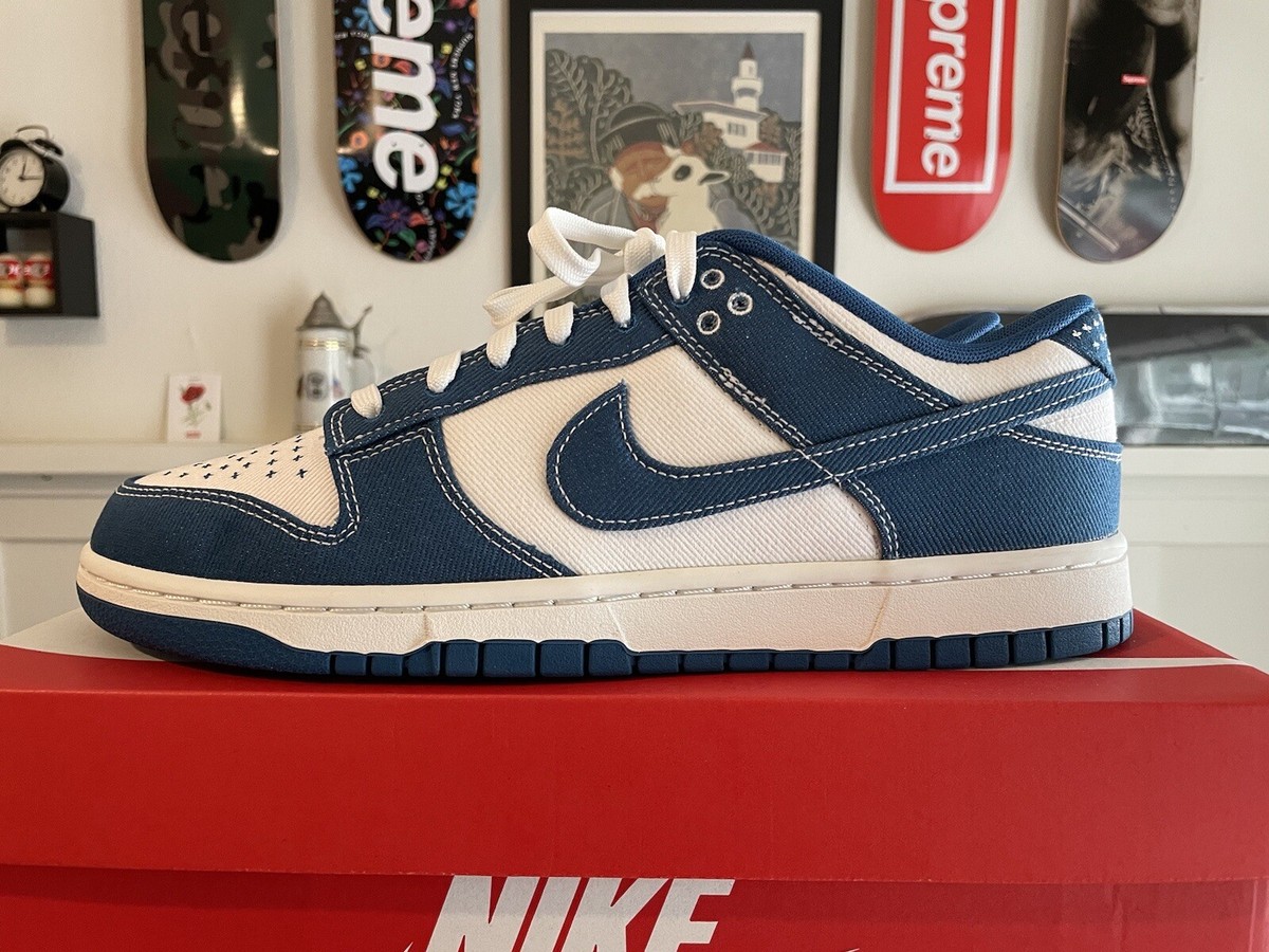 Nike Dunk Low SE Sashiko Blue White 11.5 | eBay