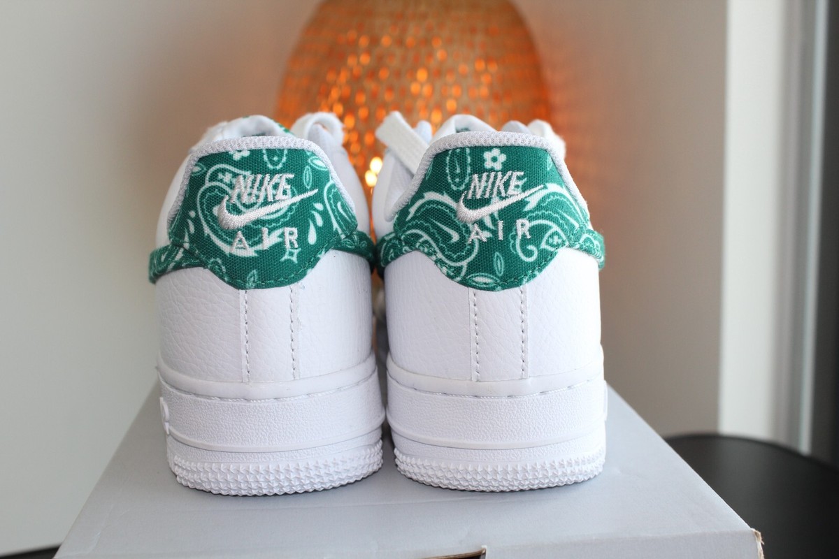 Nike Air Force 1 '07 Essentials Green Paisley Women's Size