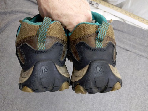 Merrell Salida Womens 10 41 Hiking Boots Brown Teal Waterproof Mid J48304 - 第 5/12 張圖片
