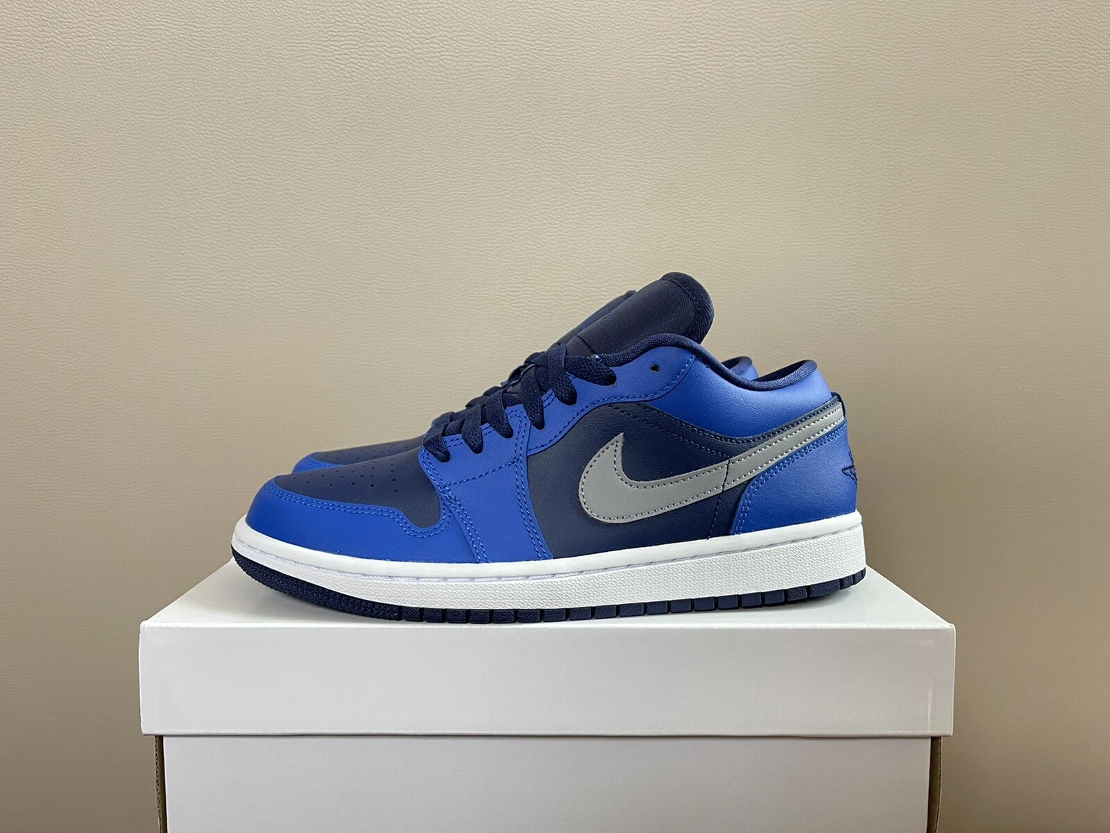 Nike Air Jordan 1 Low "Game Royal Blue Void" DC0774 400 Donna Taglia 8 6.5 Uomo