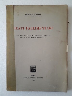 Reati fallimentari Roberto Rovelli 1952