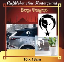 Ay Y?ld?z Türk Bayra?? Börü wall decal laptop Bozkurt sticker car