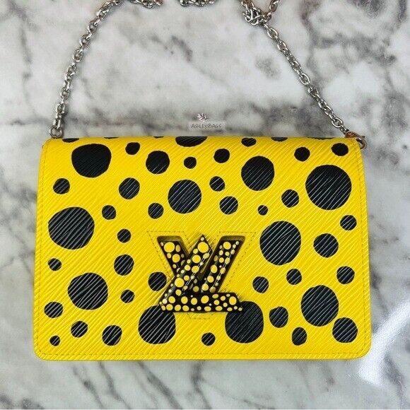 Louis Vuitton x Yayoi Kusama Twist Belt Chain Wallet In Louis Vuitton x Yayoi Kusama Twist Belt Chain Wallet In