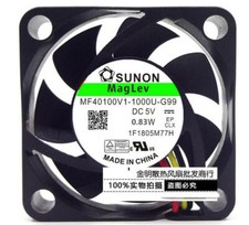 1 pcs SUNON 4CM MF40100V1-1000U-G99 5V 0.83W 3-wire cooling fan