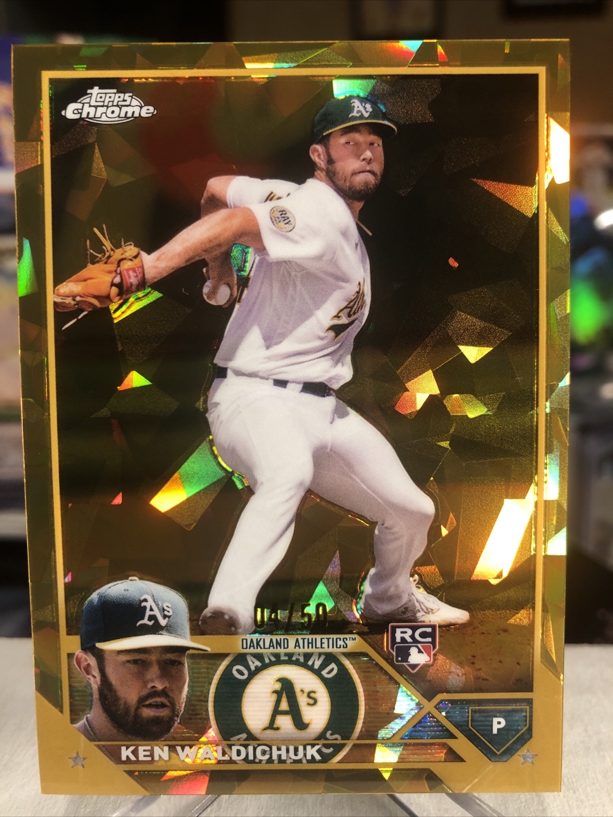 Ken Waldichuk 2023 Topps Chrome Gold Sapphire Refractor Rookie RC SSP /50