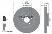 Textar 92281803 Bremsscheibe FüR Hyundai