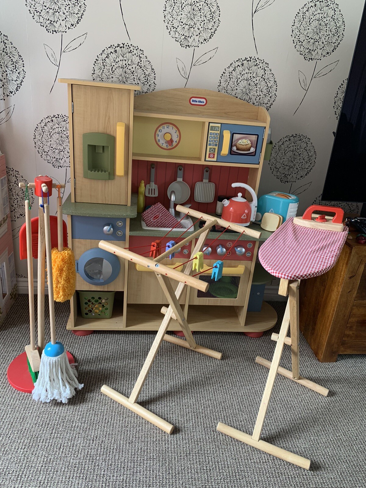little tikes kitchen with ironing board