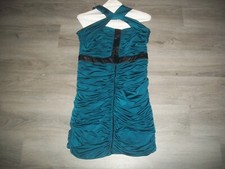 womens pleated halter dress.size junior large