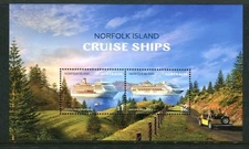 2018 Norfolk Island Cruise Ships - MUH Mini Sheet