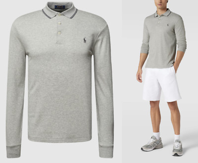 Polo Ralph Lauren Slim-Fit Polohemd Soft Cotton Hemd T-Shirt Shirt Pony Tee L