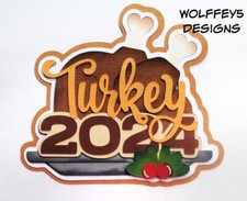 CRAFTECAFE THANKSGIVING 2024 TITLE premade paper piecing scrapbook DIECUT KID