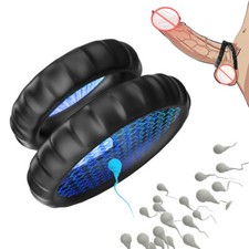 MEN Reusable-Silicone Penis Sleeve Male Delay Ejaculation Scrotum Stretcher Ring