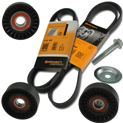CONTI Keilrippenriemen 6PK1560 + Rollen XXL f. BMW 5er E60  M54  mech. / mit DD