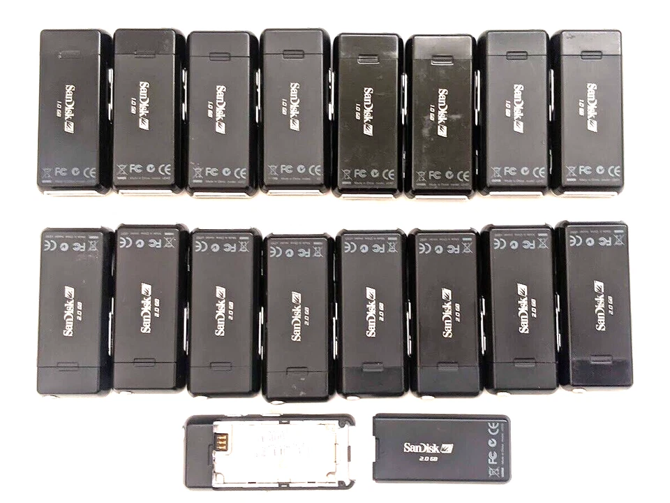 Lote de 17 SanDisk Sansa C240/C250 1 y 2GB FM/MP3/Voz/Reproductor de Foto ranura microSD Foto 2 de 4