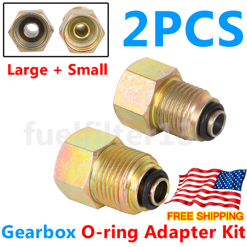 S&L 605 Power Steering Gear Box Gearbox Oring Adapters Inverted Flare
