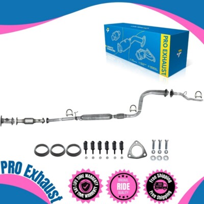 Front pipe+Catalytic+Resonator+Rear pipe For 1997 Acura CL 2.2L & 1998-1999 2.3L