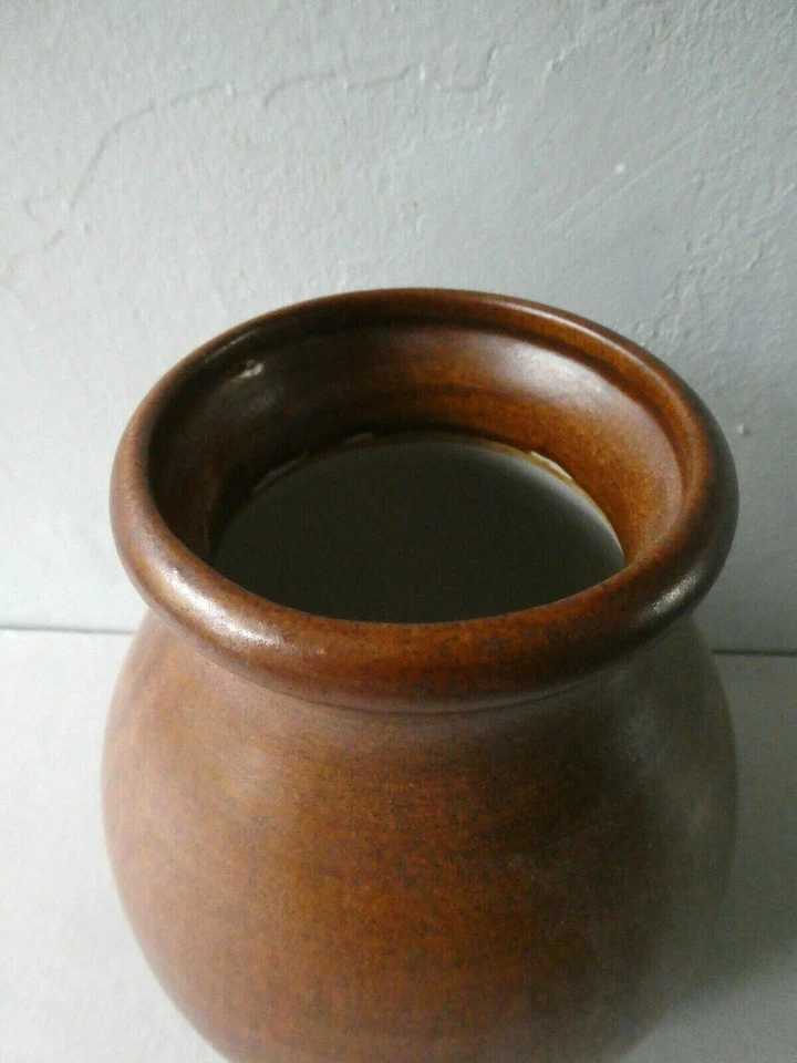 vase en céramique, signé Pierrefonds, signature manuscrite avec initiales - Photo 3/4