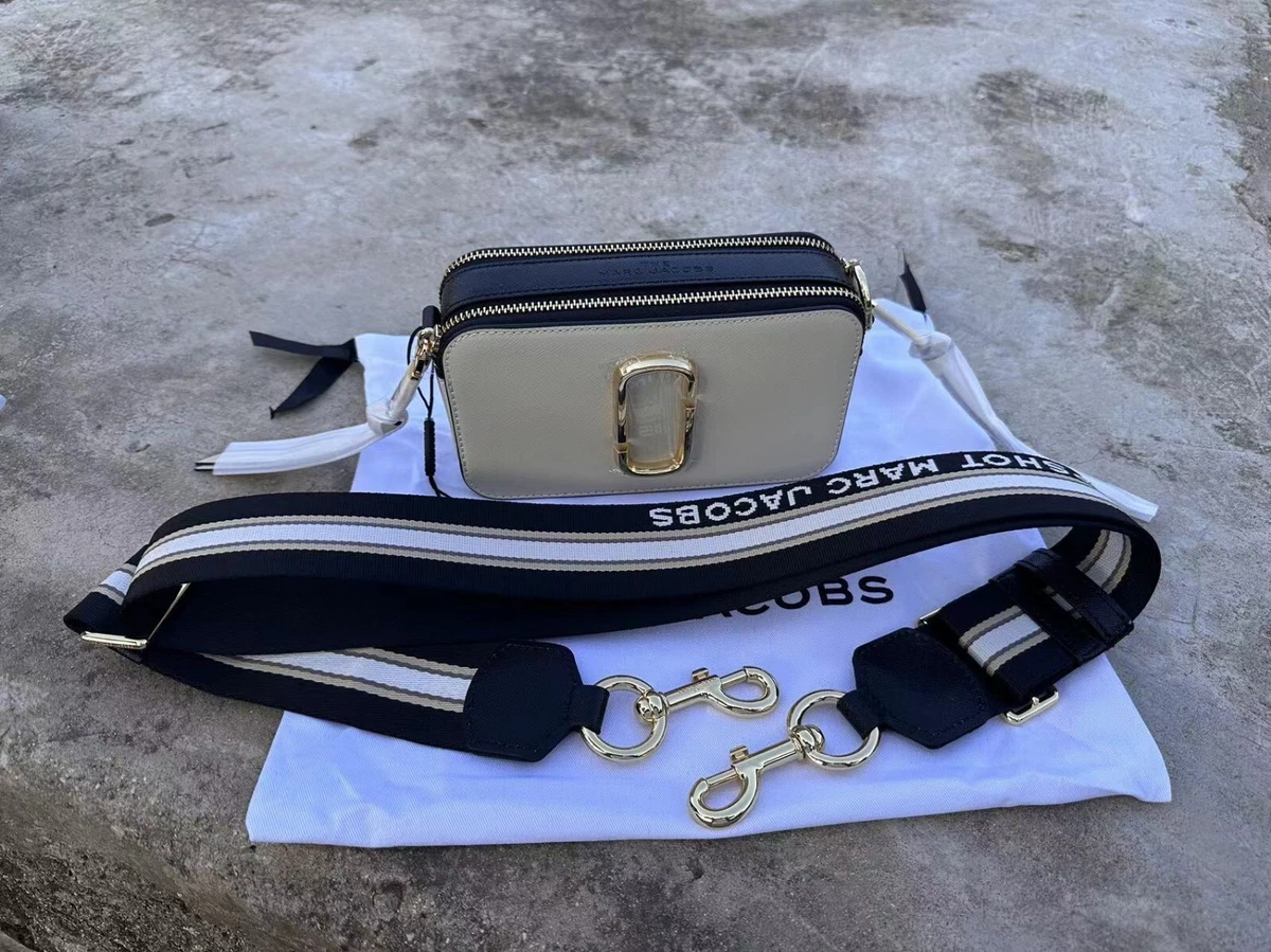 Marc Jacobs Black And Grey Small Snapshot Camera Bag