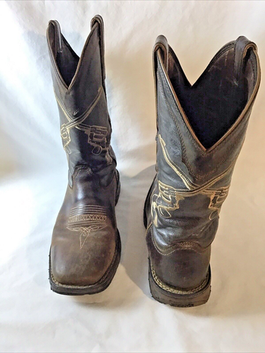 Durango Rebel Western Brown Leather boots Men's Size 9.5 W #Ddb0077 - Picture 10 of 15