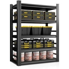 63" H 32" W All-Metal Garage Shelving Unit and Storage-Easy Assembly