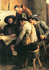 Kriegsrat des Andreas Hofer 1897 Franz Defregger K&K A3 44