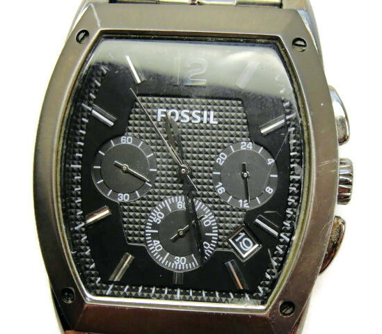 Fossil Fs-4566 Gunmetal Grey Chrono Day 
