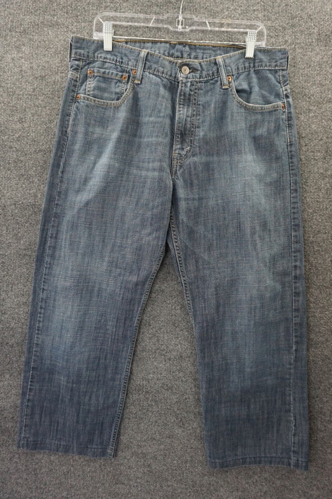 Levis 569 Jeans Mens 34x27 Blue Relaxed Fit Strai… - image 1