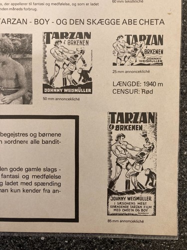 Tarzan's Desert Mystery Johnny Weissmuller Nancy Kelly 1943 Danish Press Release - Picture 2 of 3