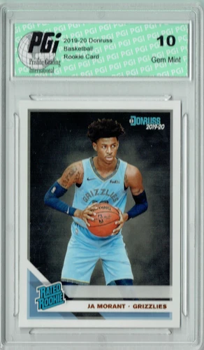 Ja Morant 2019 Donruss Basketball #202 Gem Mint Rookie Card PGI 10