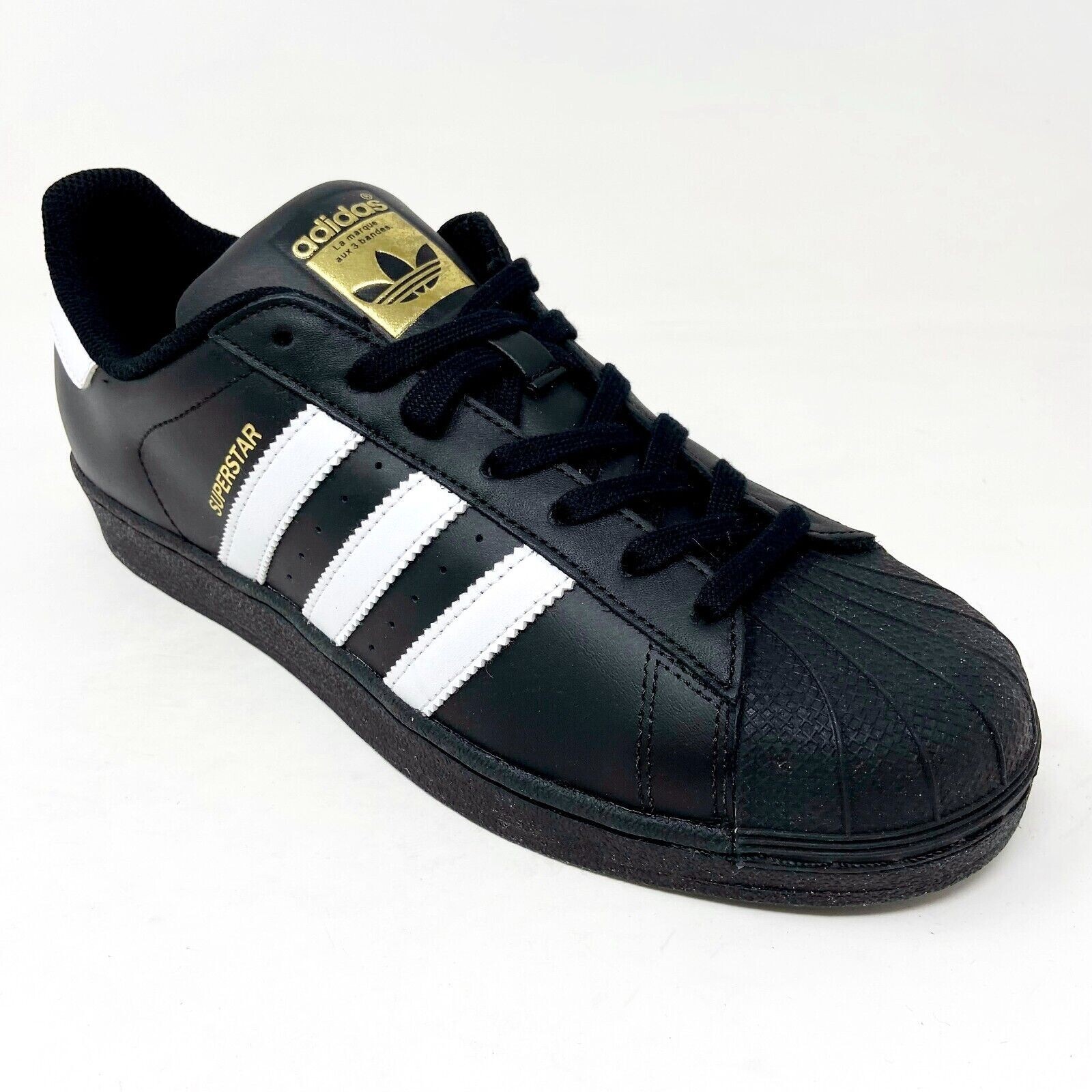 black adidas superstar men's