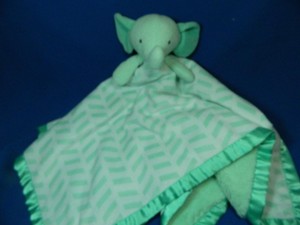 Cloud Island Elephant Gray White Stripes Lovey Baby ...