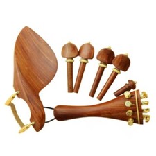 High quality whole set red sandalwood violin parts accessories 4/4 B