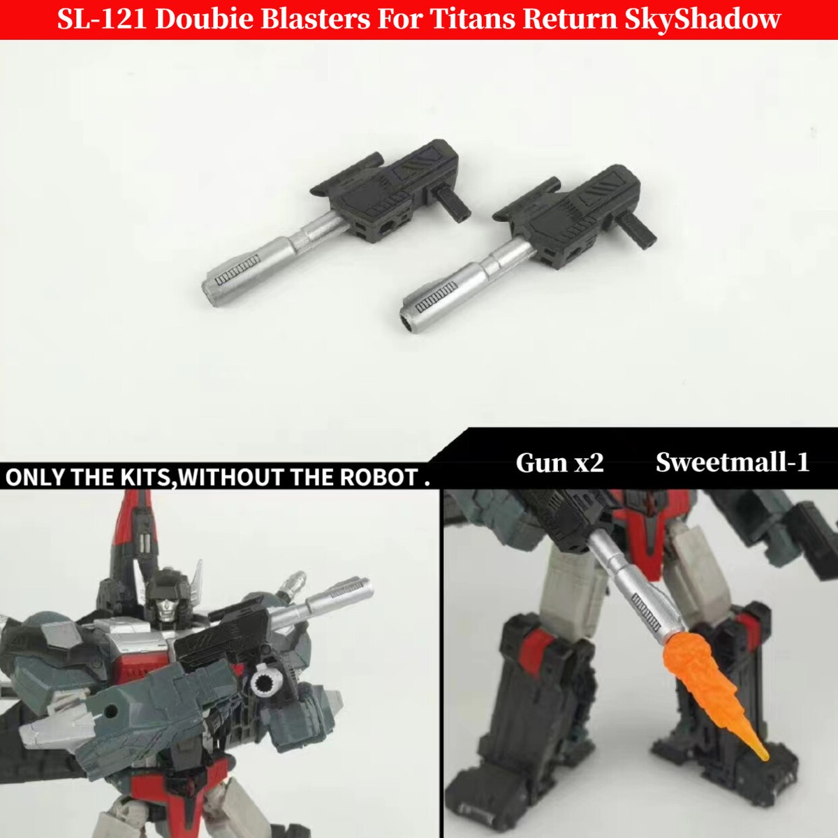 New Shockwave Lab SL-121 Double Blasters For Titans Return