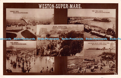 R237647 Weston Super Mare Rozel Bandstand Grand Pier The Two Bays Anker Head an