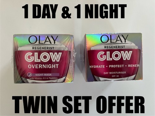 Twin set Olay Regenerist GLOW Regenerating Hydrate Day Cream & Overnight 2x50ml