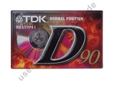 TDK D-90EB, Compact Cassette, Neu