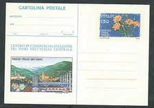 1980 ITALY POSTCARD FISH VALLEY OF FLOWERS - DE