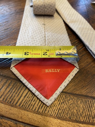 BALLY COUTURE HIGH END DRESS SUIT DESIGNER NECKTIE TIE FREE SHIPPING - Picture 4 of 4