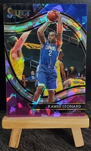 2020-21 Select Courtside KAWHI LEONARD #208 Blue White Purple Cracked Ice Prizm