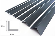 PVC CORNER ANTHRACITE 7016 PLASTIC 90 DEGREE ANGLE TRIM 2.5 METERS VARIOUS SIZES