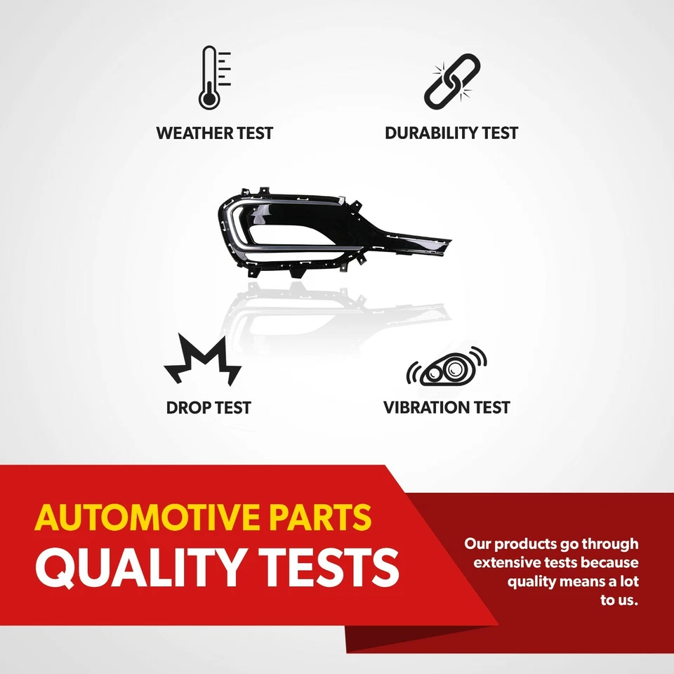 For 2017 2018 Hyundai Santa Fe Sport 2.0L Fog Light Bezel Garnish Passenger Side Foto 4 de 4