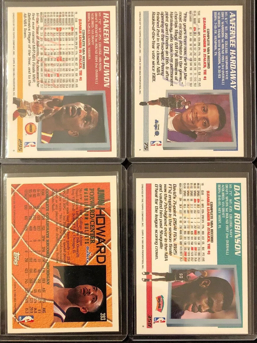1994-95 Topps Basketball Cards Lot You Pick