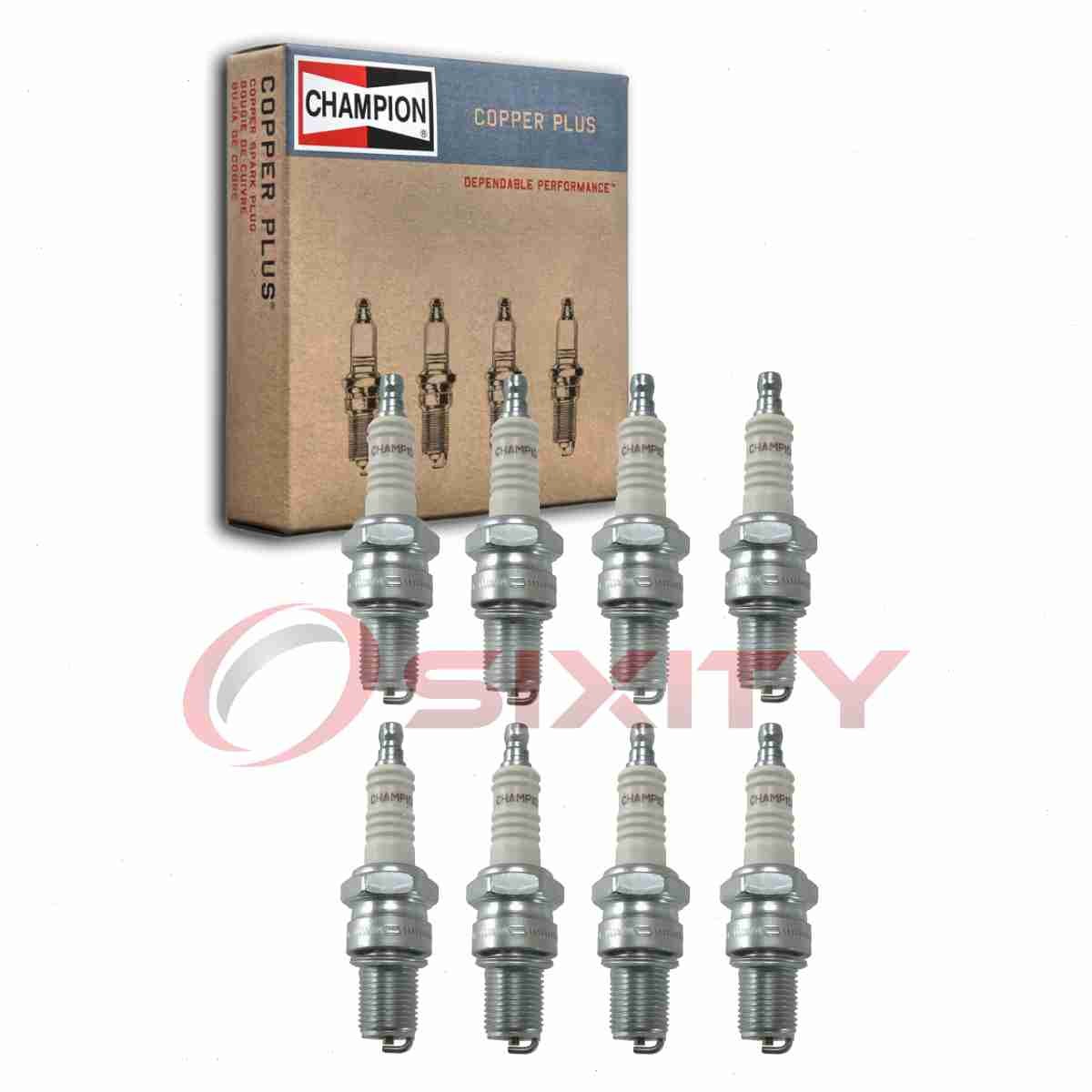 8 pc Champion Copper Plus 805 Spark Plugs for XS4063 W3CC W3C0 W3C W2CC W2C0 ng