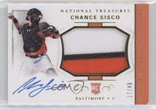 2018 Panini National Treasures Gold 17/49 Chance Sisco #7 Auto 0g4