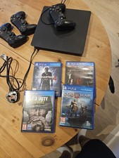 Sony PlayStation 4 Slim + 3 Controllers+ Fifa From 19 To 24 Missing HDMI Cable.
