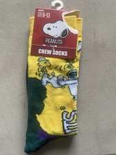 Peanuts Snoopy Woodstock Crew Socks Adult Shoe Size 6-13 Unisex