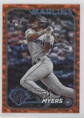 2024 Topps Series 1 Orange Crackle Foil 37/299 Dane Myers #188 Rookie RC 2qw